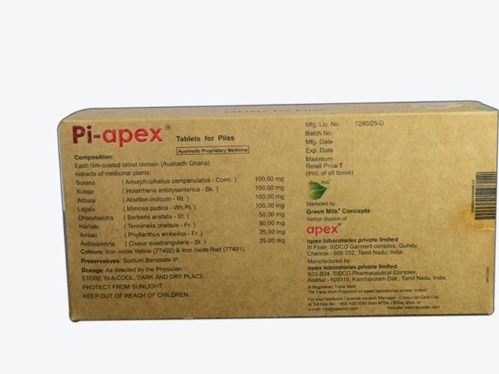 Ayurvedic Pi-Apex Tablet