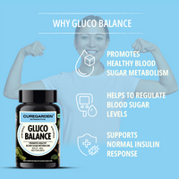 Thumbnail for Curegarden Natural Gluco Balance Veg Capsules - Distacart