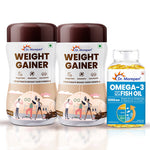 Thumbnail for Dr. Morepen Omega-3 Deep Sea Fish Oil 1000Mg + Weight Gainer