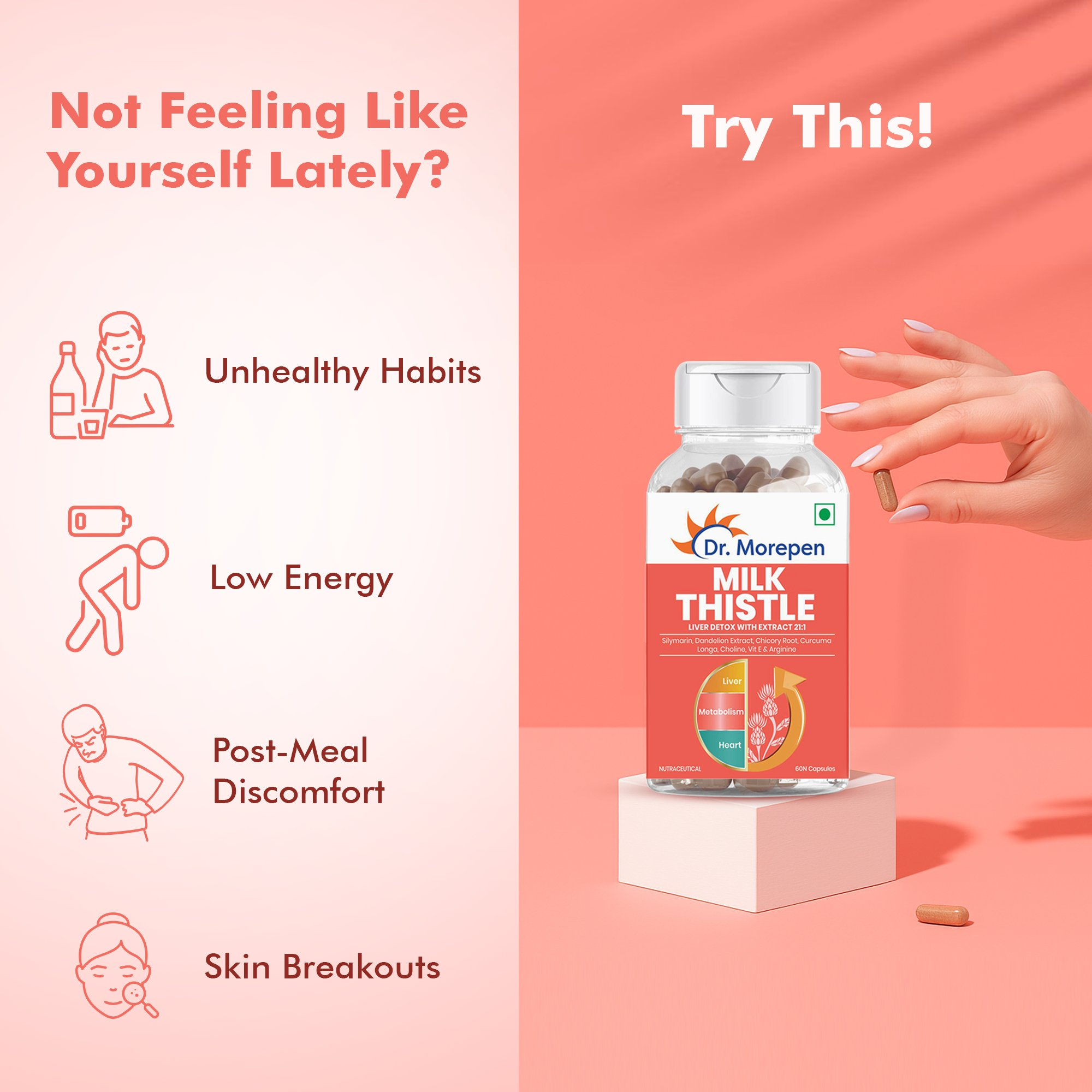 Dr. Morepen Milk Thistle Capsules