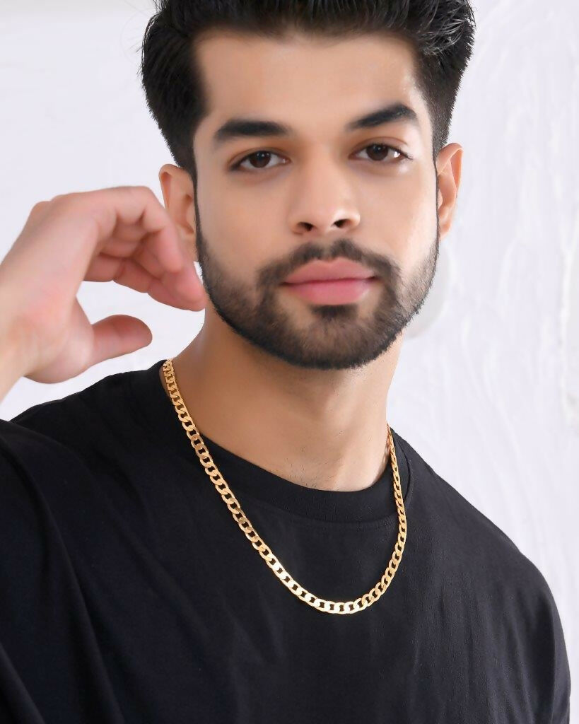 VOJ Gold Plated Chain For Men - Distacart