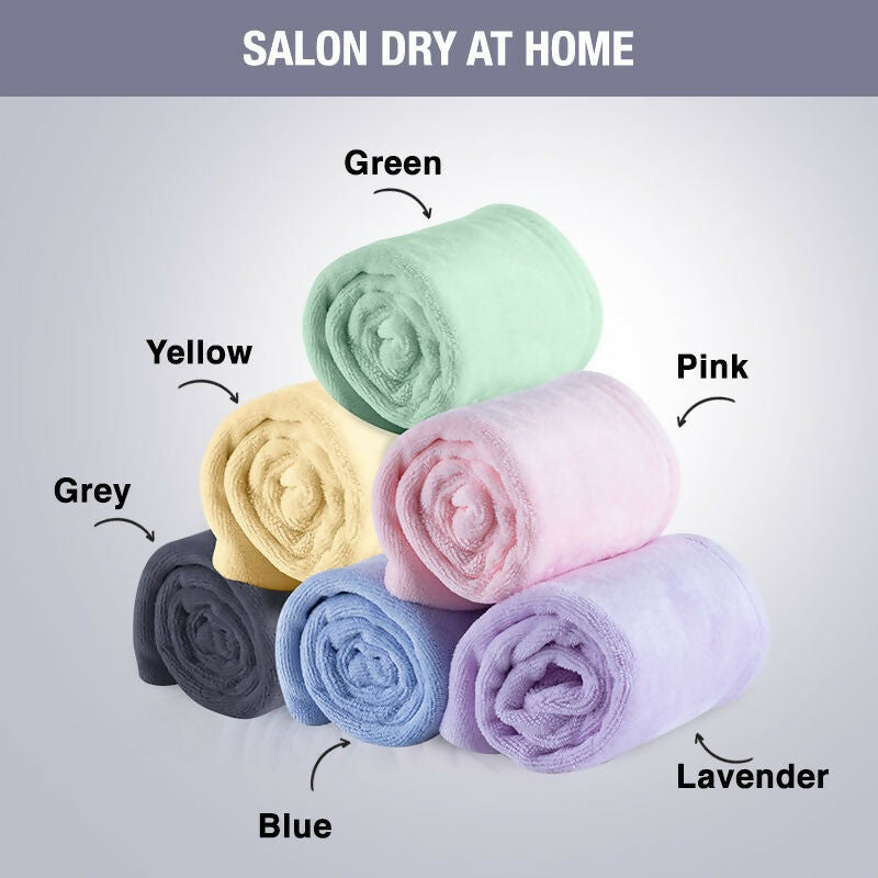 Nykaa Naturals Microfiber Hair Wrap for Frizz Free & Shiny Hair - Grey - Distacart