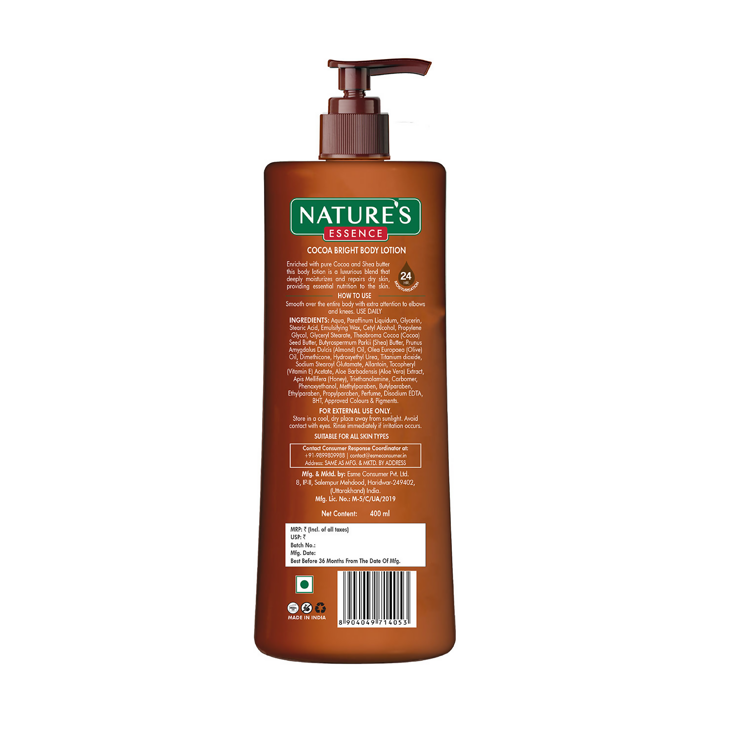 Nature's Essence Cocoa Bright Body Lotion - Distacart