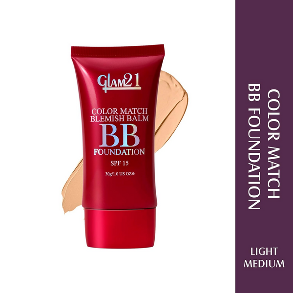 Glam21 Color Match BB Foundation SPF15 - 03 Light Medium - Distacart