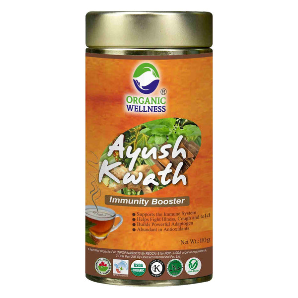 Organic Wellness Ayush Kwath Leaf Tea Tin Pack - Distacart