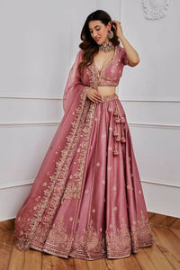 Thumbnail for Jyoti Fashion Women's Onion Japan Satin Silk Sequins with Dori & Zari Embroidered Designer Lehenga Choli Set