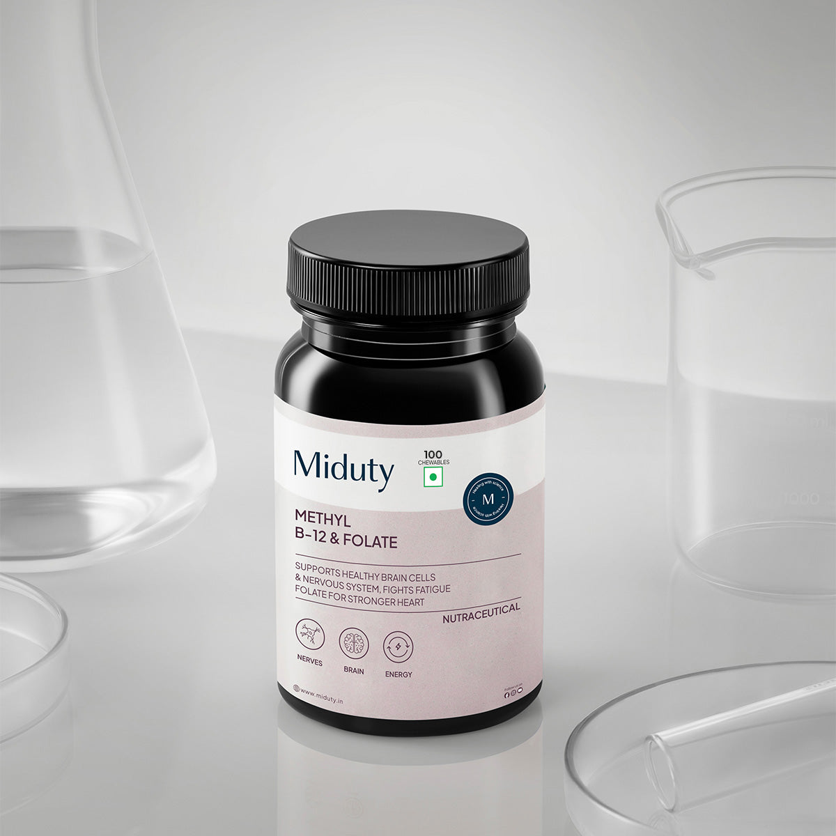 Miduty by Palak Notes Methyl B-12 & Folate Chewable Tablets - Distacart
