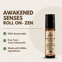 Thumbnail for Yogez Awakened Senses Temple Roll-On- ZEN- aromatherapy blend to ease stress and to induce sleep