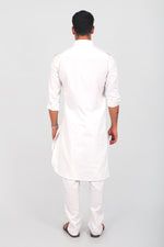 Thumbnail for Bluesaanchi Men's Pathani White Color Kurta With Trouser Pant - Distacart