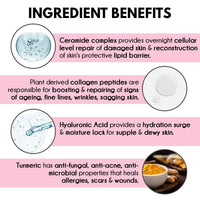 Thumbnail for Auli Ceramic Skin Collagen Peptide Overnight Mask Face Serum - Distacart
