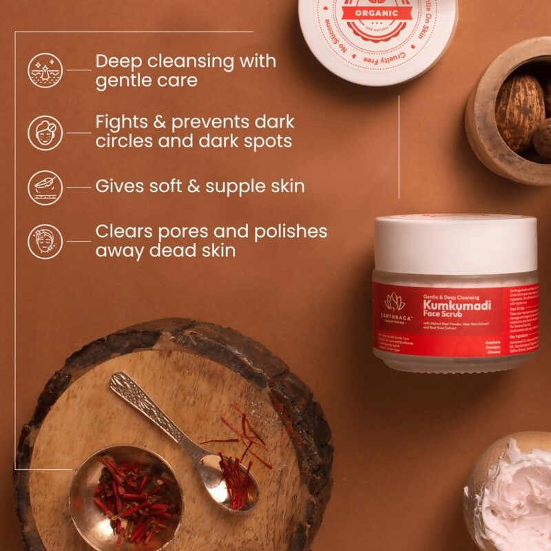 Earthraga Kumkumadi Face Scrub - Distacart