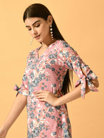 Thumbnail for Myshka Women's Pink A-Line Party Dress - Distacart