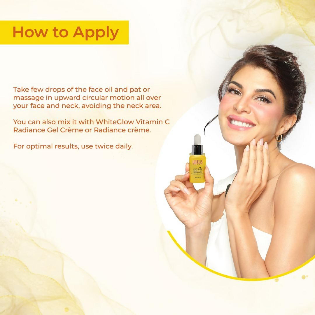 Lotus Herbals WhiteGlow Vitamin C and Gold Radiance Face Oil - Distacart