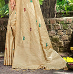 Thumbnail for Sangam Prints Chiku Havy Assam Silk Saree With Meena Woven Work Traditional Saree