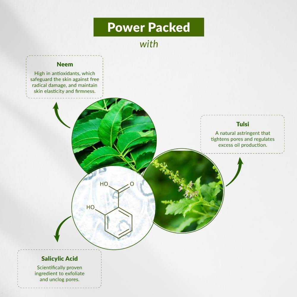 Lotus Botanicals Neem, Tulsi & Salicylic Acid Anti-Acne Purifying Face Gel - Distacart