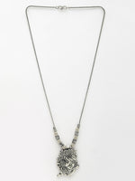 Thumbnail for NVR Women's Silver-Toned Krishna Pendant with Chain - Distacart