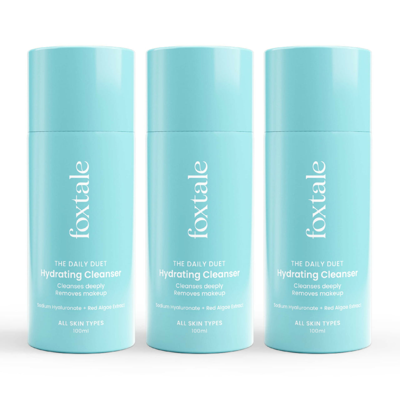 Foxtale The Daily Duet Gentle Cleanser Hydrating Face Wash For Pore Cleansing, Dirt Control, Makeup Remover, For All Skin Types