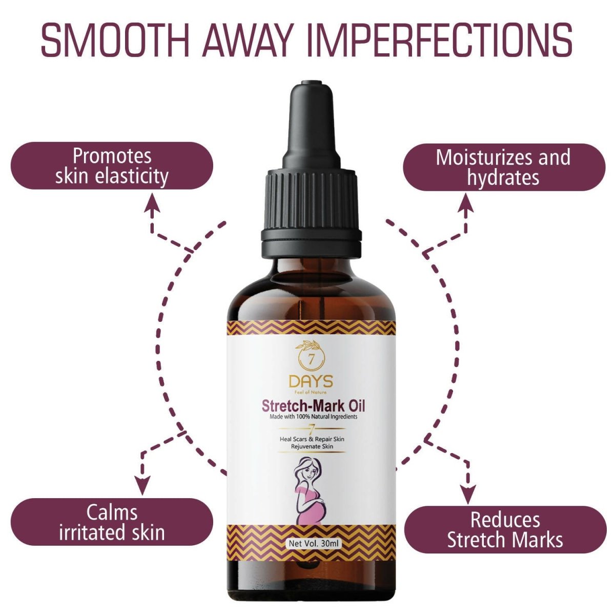 7 Days Stretch Mark Oil - Distacart