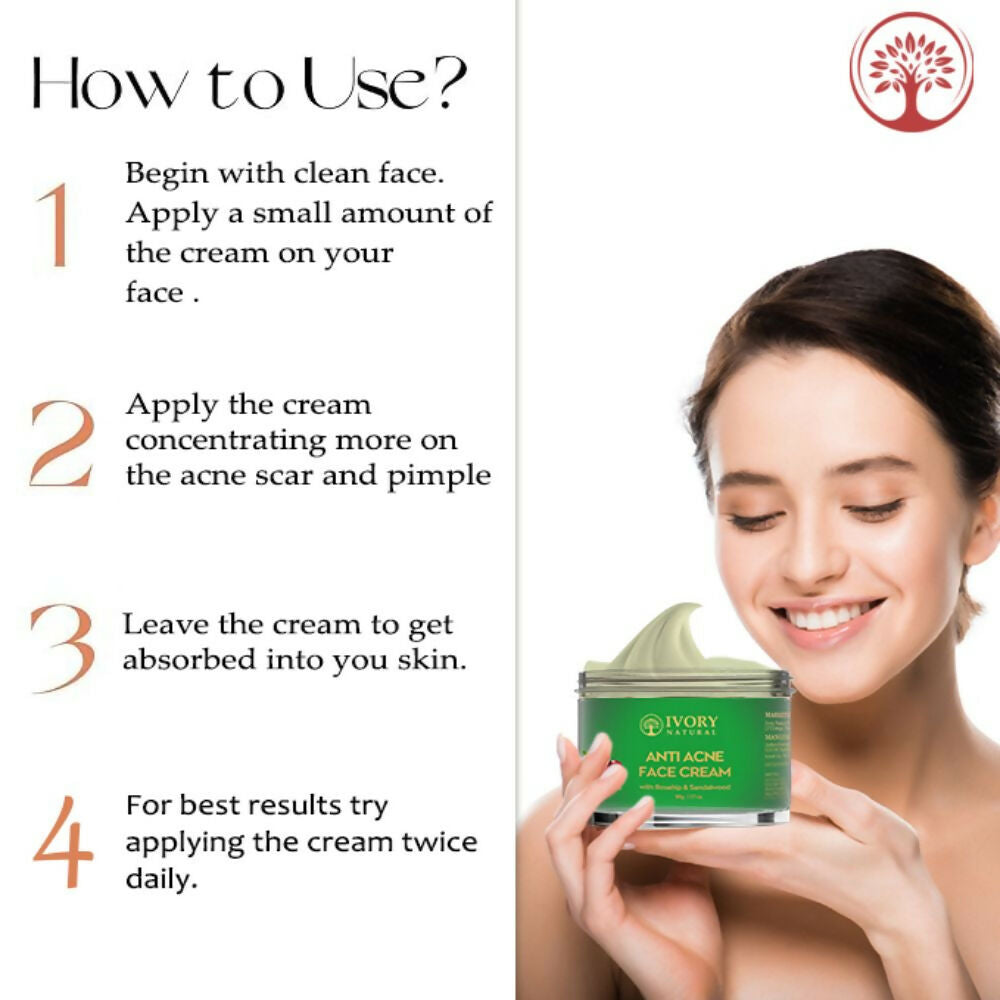 Ivory Natural Acne Face Cream For Acne Free Face - Distacart