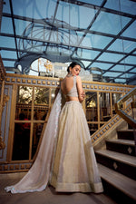 Thumbnail for Lehenga Mart Designer Lehenga Choli - Cream - Distacart