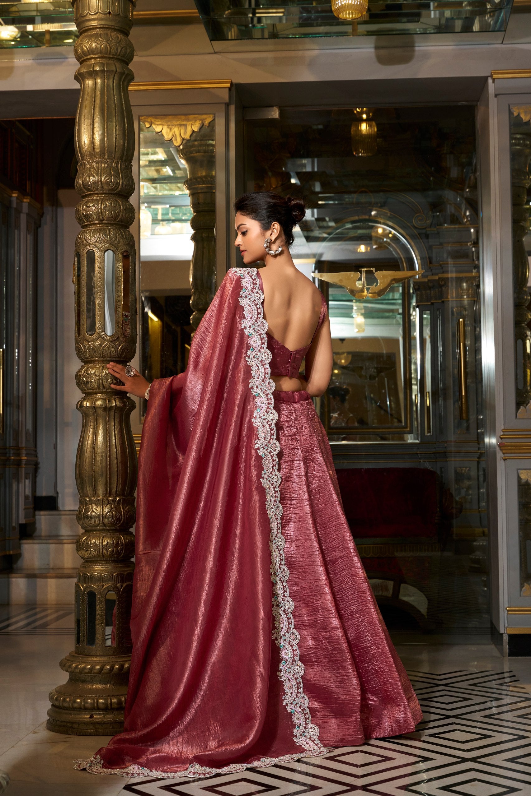 Lehenga Mart Designer Lehenga Choli - Maroon - Distacart