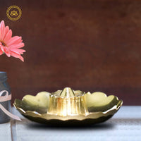 Thumbnail for Brass Agarbatti Stand with Ash Catcher - Distacart