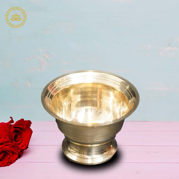 Brass Bowl for Kumkum, Haldi, and Chandan - Distacart