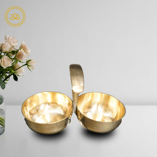 Brass Haldi & Kumkum Holder - Distacart