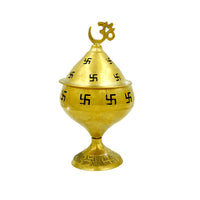 Thumbnail for Shubhkart Nitya Brass Omkareshwar Akhand Deep - Distacart