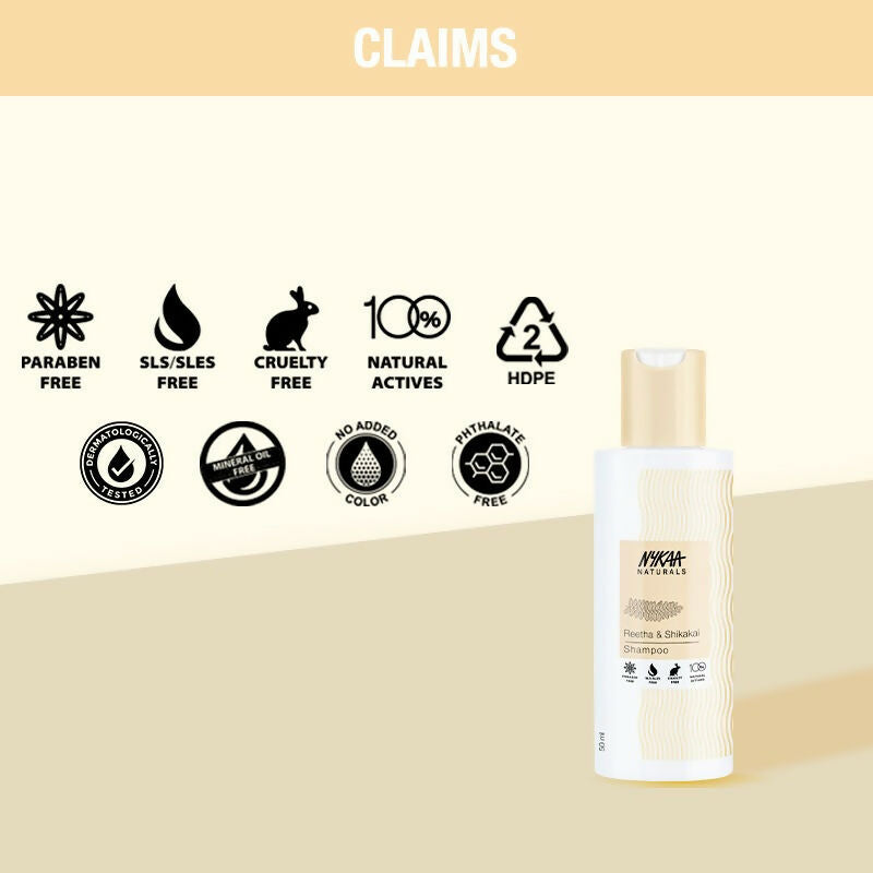 Nykaa Naturals Damage Repair - Free Shampoo With Reetha, Shikakai & Jojoba Seed Oil - Distacart
