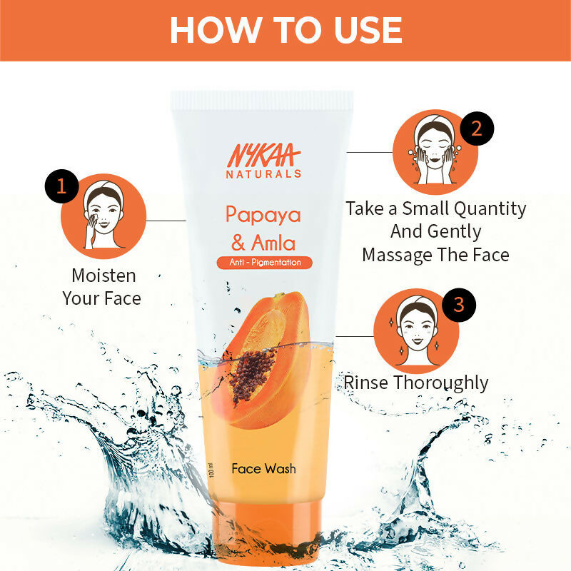 Nykaa Naturals Papaya & Amla Face Wash for Anti-Pigmentation - Distacart