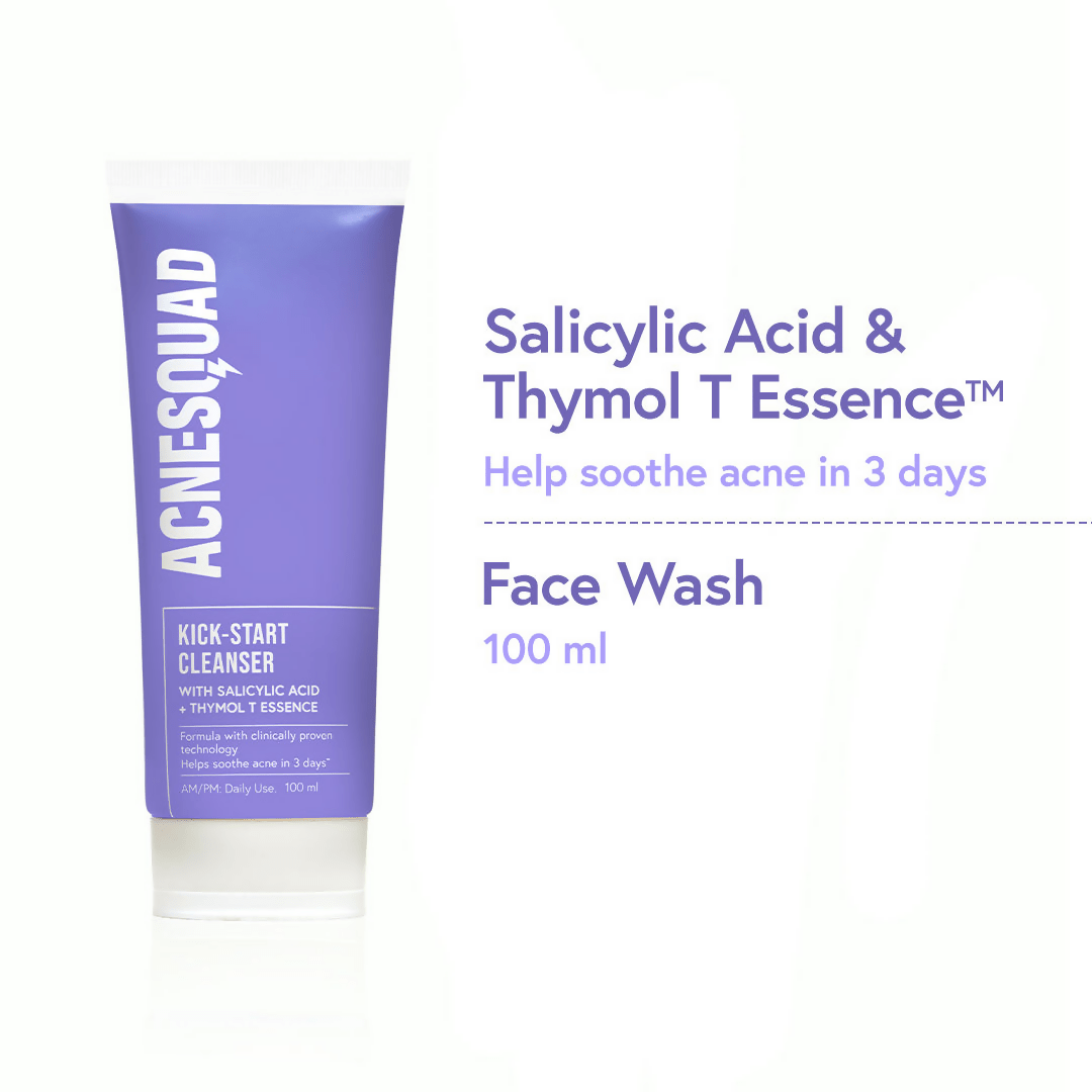 Acne Squad Kick Start Cleanser With Salicylic Acid & Thymol T Essence - Distacart