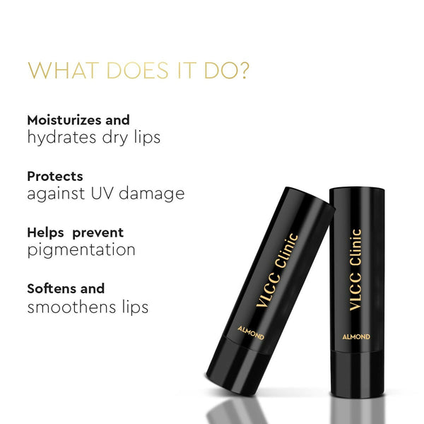 VLCC Clinic Lip Balm SPF15 Almond & Vitamin E - Distacart