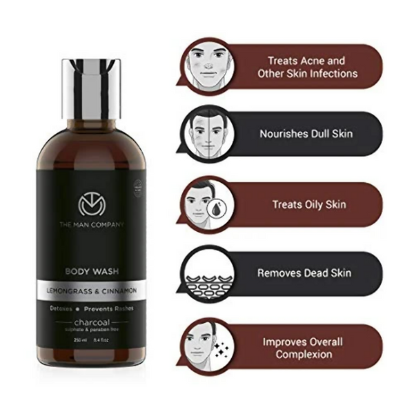The Man Company Activated Charcoal Body Wash - Distacart