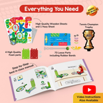 Thumbnail for Smartivity Tabletop Tennis Game Kit For Kids 6 To 12, 2-Player Stem Toy With Mechanical Rackets & Scoreboard