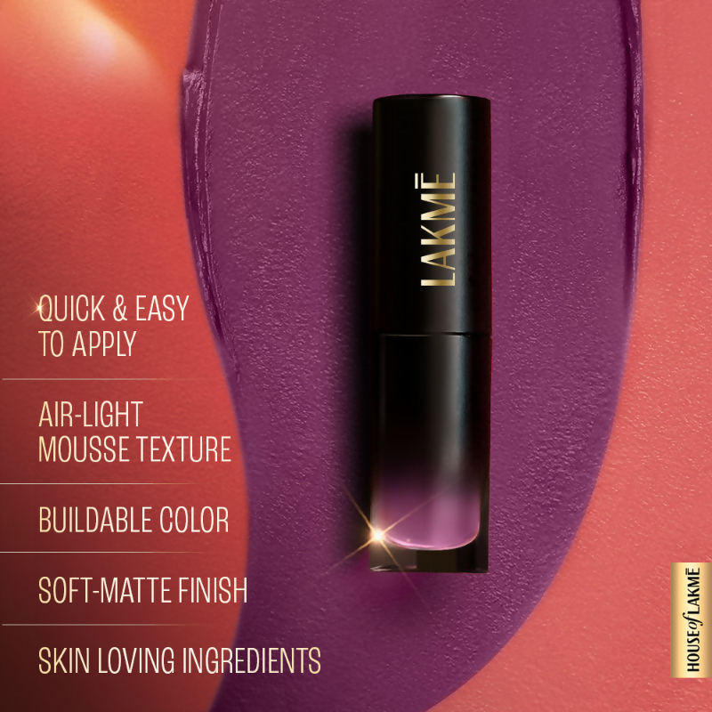 Lakme Xtraordin-Airy One-And-Done Lip, Eye & Cheek Tint - Lavender Mist - Distacart