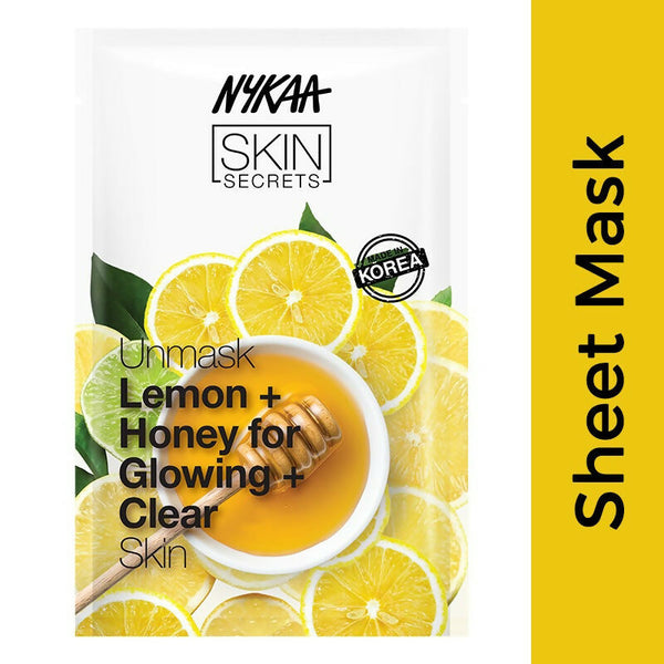 Nykaa Skin Secrets Indian Rituals Lemon + Honey Sheet Mask For Glowing & Clear Skin - Distacart