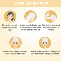 Thumbnail for Nykaa Naturals Microfiber Hair Wrap for Frizz Free & Shiny Hair - Yellow - Distacart