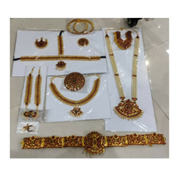 Thumbnail for Elite trade Brass Gold Red Jewel Set