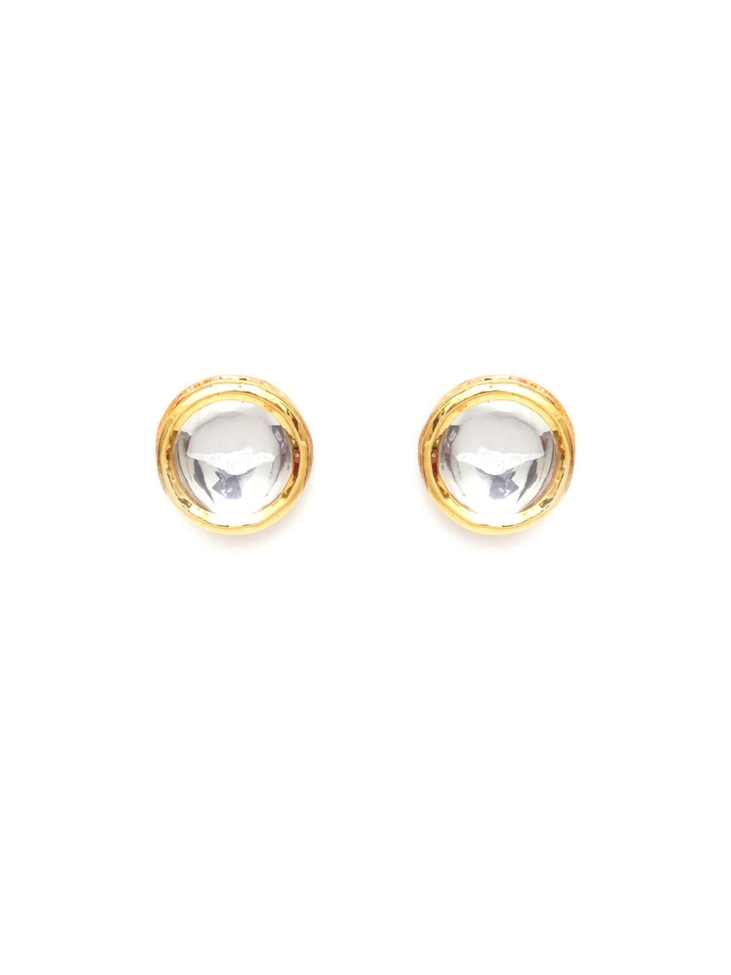 Kundan Studs (Gold) - Ruby Raang - Distacart