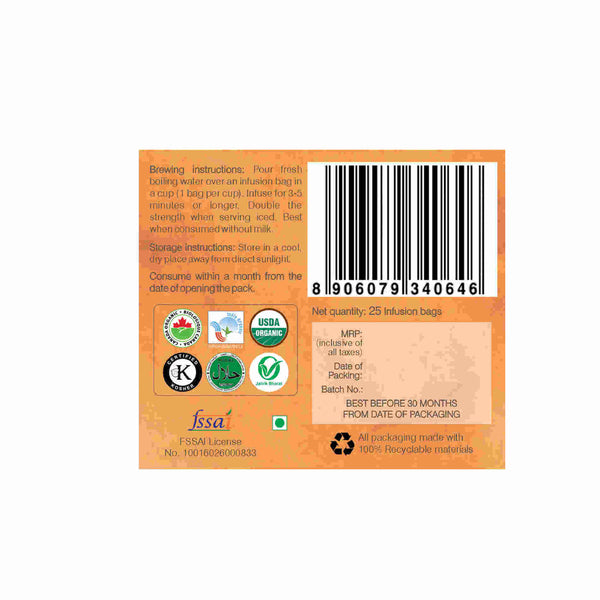 Organic Wellness Ow'Real Cinnamon Indian Rose Teabags - Distacart