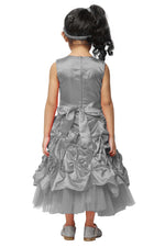 Thumbnail for Asmaani Kids Party Wear Stylish Dresses, Perfect for Parties, Functions & Vacations - Grey