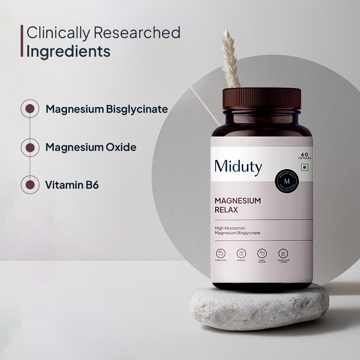 Miduty by Palak Notes Magnesium Relax Capsules - Distacart