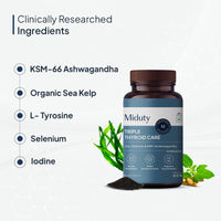 Thumbnail for Miduty by Palak Notes Triple Thyroid Care Capsules - Distacart