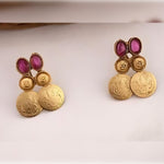 Thumbnail for Jewel City Gold-Tone Coin Necklace Set with Emerald and Ruby Gemstones