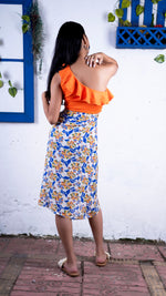 Thumbnail for Noroke Sustainable fabric | Cupro Modal Cupro Modal Floral Wrap Skirt - Printed - Distacart