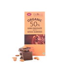 Thumbnail for Karachi Bakery Organic 50% Dark Chocolate With Whole Almonds - Distacart