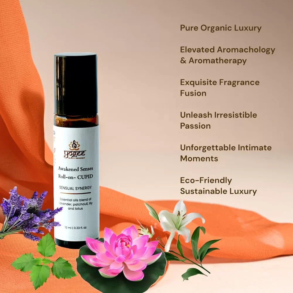 Yogez Awakened Senses Temple Roll-On- CUPID- Aromatherapy blend for romance