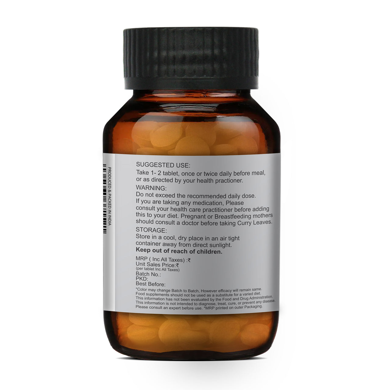 Merlion Naturals Curry Leaves 500mg Tablets - Distacart
