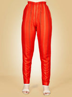 Thumbnail for Jyoti Fashion Women's Orange Viscose Rayon Embroidered Kurta Pant Set - Distacart